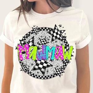 MAWMAW png, Mawmaw with sleeve png, Mawmaw Mother&#39;s Day png, Mawmaw digital for sublimation & dtf, retro Mawmaw, Mother&#39;s Day png