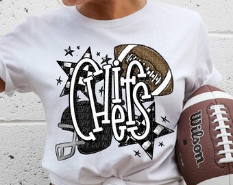 Chiefs Football PNG: Game Day Sublimation Design (Digital Download