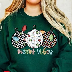 MERRY VIBES Christmas digital for sublimation and dtf, pink Christmas png, Vintage Christmas png, Retro Christmas png, checker Christmas png