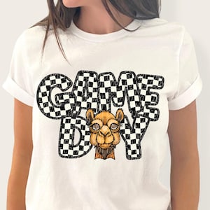 CAMELS GAME DAY png, camels png, Camels digital for sublimation and dtf, school spirit png, retro school spirit png, checker camels png