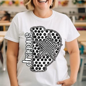 DRAGONS png, Dragons School Spirit digital for sublimation & dtf, Dragons dot png, dot school spirit png, Dragons mascot png