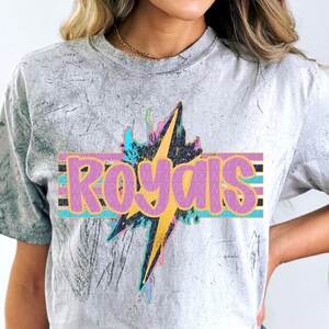 ROYALS png, Royals digital for sublimation & dtf, Royals school spirit png, school spirit png, retro royals png, royals bolt png