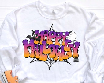 FELIZ HALLOWEEN png, Halloween png, Halloween digital para sublimación y dtf, fantasma, murciélago png Halloween png, temporada espeluznante,