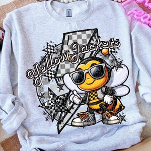 YELLOW JACKETS png, Yellowjackets school spirit digital for sublimation & dtf, Yellow Jackets school spirit png, Yellow Jackets game day png
