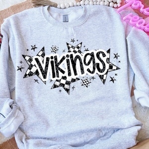 VIKINGS png, Vikings School Spirit digital for sublimation & dtf, Vikings stars png, stars school spirit png, Vikings mascot png