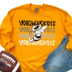 YELLOW JACKETS school spirit digital for sublimation & dtf png, Yellow Jackets school spirit png, Yellow Jackets game day png