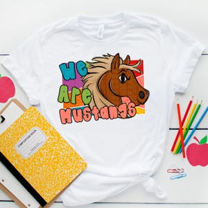 MUSTANGS png, We are Mustangs png, Mustangs School Spirit digital for sublimation & dtf, school spirit png, Mustangs mascot png