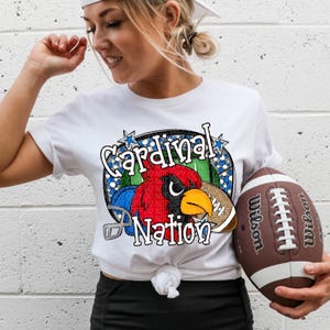 CARDINALS FOOTBALL png, Cardinals football digital for sublimation & dtf, Cardinals png, Cardinals Game Day png, Cardinal nation png