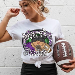 BEARCATS FOOTBALL png, Bearcats football digital for sublimation & dtf, Bearcat Nation png, bearcats png, Bearcats Game Day png, Go Bearcats