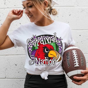 CARDINALS FOOTBALL png, Cardinals football digital for sublimation & dtf, Cardinals png, Cardinals Game Day png, Cardinal nation png