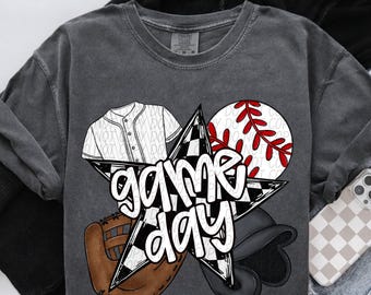 BASEBALL GAME DAY png, baseball digital for sublimation & dtf, checker baseball png, Baseball mom png, baseball png