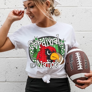 CARDINALS FOOTBALL png, Cardinals football digital for sublimation & dtf, Cardinals png, Cardinals Game Day png, Cardinal nation png