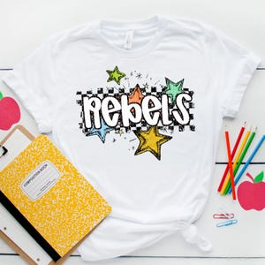 REBELS png, Rebels numérique pour sublimation et dtf, étoile rebelle esprit école png, esprit rebelle école png, damier rebels png, mascotte rebelle
