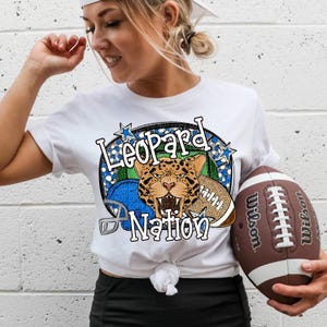 LEOPARDS FOOTBALL png, Leopards football digital for sublimation & dtf, Leopards png, Leopards Game Day png, Go Leopards png, Leopard Nation