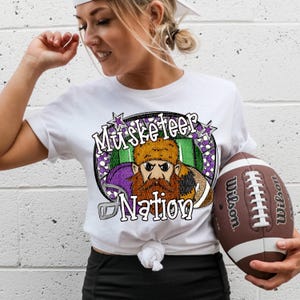 MUSKETEERS FOOTBALL png, Musketeers football digital for sublimation & dtf, Musketeers png, Musketeers Game Day png, Musketeer Nation png