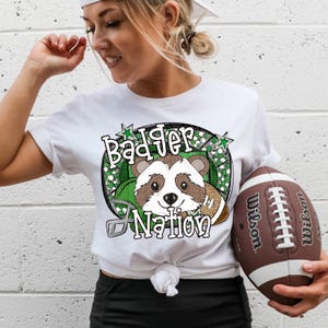 BADGERS FOOTBALL png, Badgers football digital for sublimation & dtf, Badgers Nation png, badgers png, Badgers Game Day png, Go Badgers png