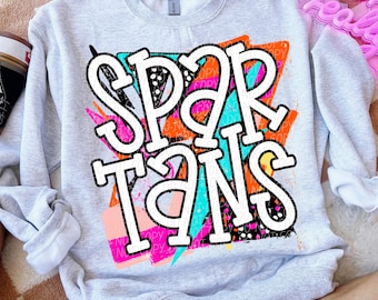 SPARTANS png, Spartans digital for sublimation & dtf, Spartans school spirit png, school spirit png, Spartans mascot png