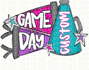 CUSTOM GAME DAY png, Your custom word, custom game day png, custom team png