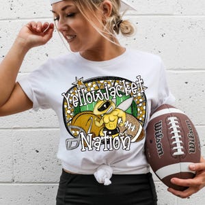 YELLOWJACKETS FOOTBALL png, Yellow Jackets football digital for sublimation & dtf, Yellow Jackets png, Yellow jackets Game Day png