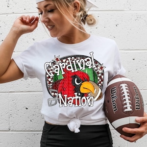 CARDINALS FOOTBALL png, Cardinals football digital for sublimation & dtf, Cardinals png, Cardinals Game Day png, Cardinal nation png