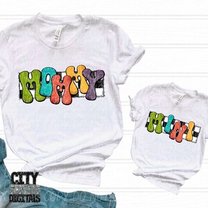 MOMMY MINI png, retro mommy mini png, digital for sublimation and dtf, school spirit png, retro motherhood png