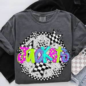 JACKETS png, Jackets digital for sublimation & dtf, bright stars school spirit png, jackets school spirit png, bright retro jackets png