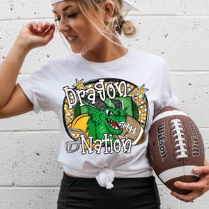 DRAGONS FOOTBALL png, Dragons football digital for sublimation & dtf, Dragons png, Dragons Game Day png, football mom png, Go Dragons png