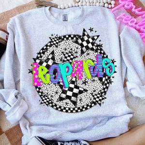 LEOPARDS png, Leopards digital for sublimation & dtf, bright stars school spirit png, leopards school spirit png, bright retro leopards png
