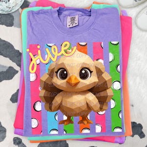 JIVE TURKEY png, archivo digital para sublimación y dtf