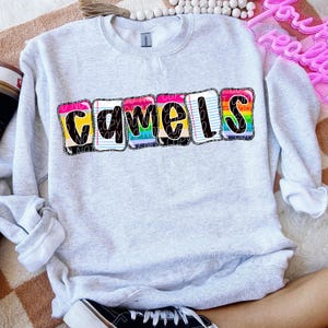 CAMELS png, Camels digital for sublimation & dtf, school spirit png, Camels school spirit png, back to school png, Camels mascot