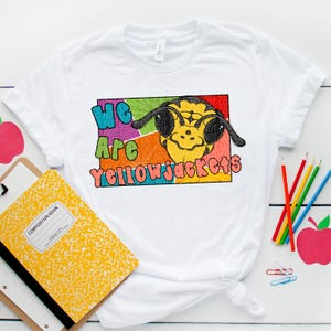 YELLOWJACKETS png, We are Yellowjackets, Yellow Jackets digital for sublimation & dtf, yellow jackets school spirit, Yellowjackets mascot