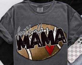 FOOTBALL MAMA png, football mama digital for sublimation & dtf, football png, football game day png, football mom png
