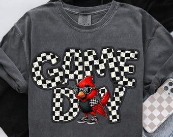 CARDINALS png, Cardinals digital for sublimation & dtf, cardinals school spirit png, retro cardinals png, checker school spirit png