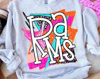 RAMS png, Rams digital for sublimation & dtf, bright school spirit png, Rams school spirit png, 80's Rams png, Rams mascot