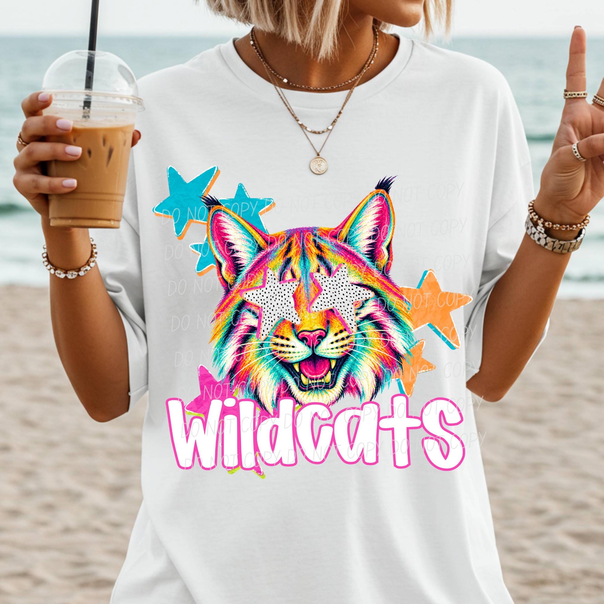 WILDCATS School Spirit PNG, Colorful Wildcats Mascot (digital Download ...