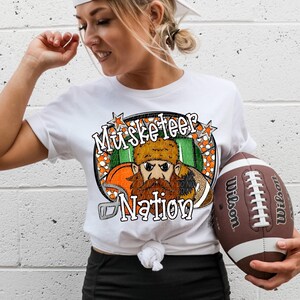 MUSKETEERS FOOTBALL png, Musketeers football digital for sublimation & dtf, Musketeers png, Musketeers Game Day png, Musketeer Nation png
