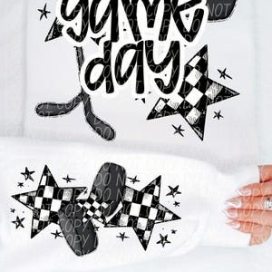 HOCKEY GAME DAY png, hockey sleeve png, hockey digital for sublimation & dtf, checker hockey png, Hockey mom png, hockey stars image 2