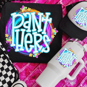 PANTHERS png, Panthers digital for sublimation & dtf, school spirit png, Panthers school spirit png, Panthers mascot png