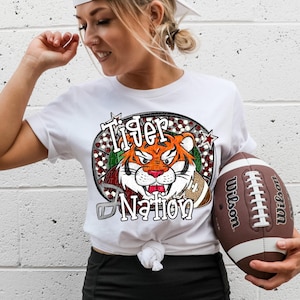 TIGERS FOOTBALL png, Tigers football digital for sublimation & dtf, Tigers png, Tigers Game Day png, Go Tigers png, Tigers Nation png