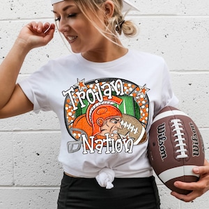 TROJANS FOOTBALL png, Trojans football digital for sublimation & dtf, Trojans png, Trojans Game Day png, Go Trojans png, Trojan Nation png