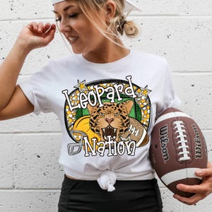 LEOPARDS FOOTBALL png, Leopards football digital for sublimation & dtf, Leopards png, Leopards Game Day png, Go Leopards png, Leopard Nation