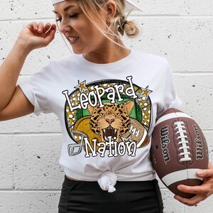 LEOPARDS FOOTBALL png, Leopards football digital for sublimation & dtf, Leopards png, Leopards Game Day png, Go Leopards png, Leopard Nation