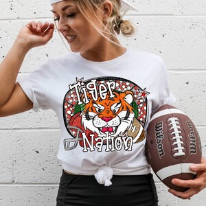 TIGERS FOOTBALL png, Tigers football digital for sublimation & dtf, Tigers png, Tigers Game Day png, Go Tigers png, Tigers Nation png