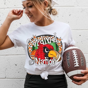 CARDINALS FOOTBALL png, Cardinals football digital for sublimation & dtf, Cardinals png, Cardinals Game Day png, Cardinal nation png