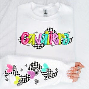 CAVALIERS digital for sublimation & dtf png, Cavaliers Valentines Day png, Cavaliers school spirit png, Cavaliers png, heart sleeve png
