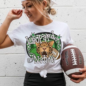 LEOPARDS FOOTBALL png, Leopards football digital for sublimation & dtf, Leopards png, Leopards Game Day png, Go Leopards png, Leopard Nation
