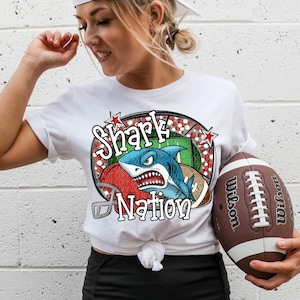 SHARKS FOOTBALL png, Sharks football digital for sublimation & dtf, Sharks png, Sharks Game Day png, Sharks Nation png, Go Sharks png