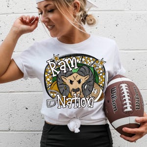 RAMS FOOTBALL png, Rams football digital for sublimation & dtf, Rams png, Rams Game Day png, football mom png, Go Rams png, Rams Nation png