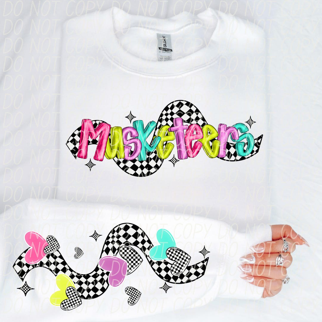 MUSKETEERS Digital for Sublimation &amp; Dtf Png, Musketeers Valentines Day ...