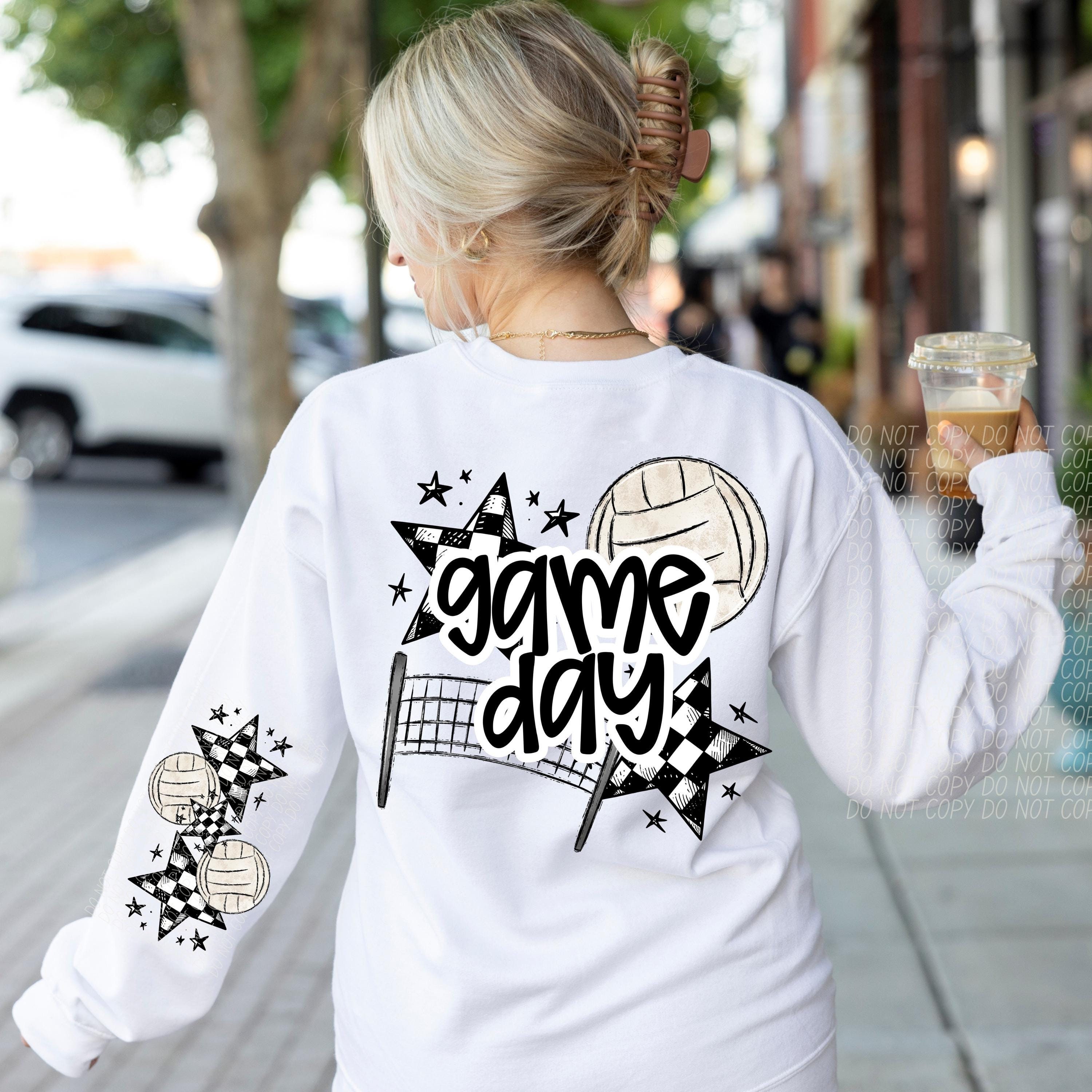 VOLLEYBALL GAME DAY png, volleyball sleeve png, volleyball digital for sublimation & dtf, checker volleyball png, Volleyball mom png